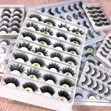 Wholesale Price Low MOQ Best Sale Real Mink Fur Eyelashes with Customized Logo Boxes